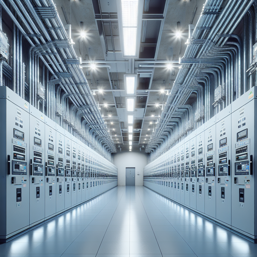 改修後の公共施設電気設備（新分電盤・LED照明）