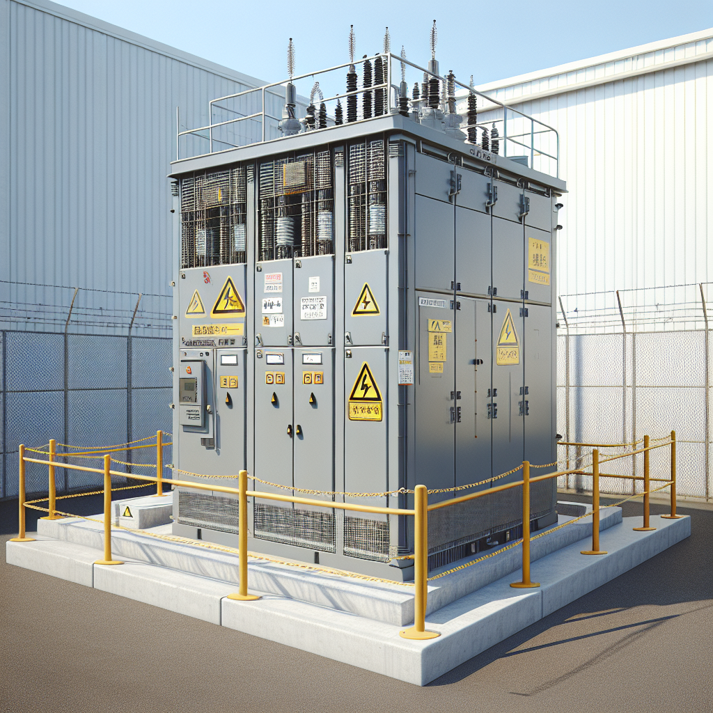 新設した工場のキュービクル外観