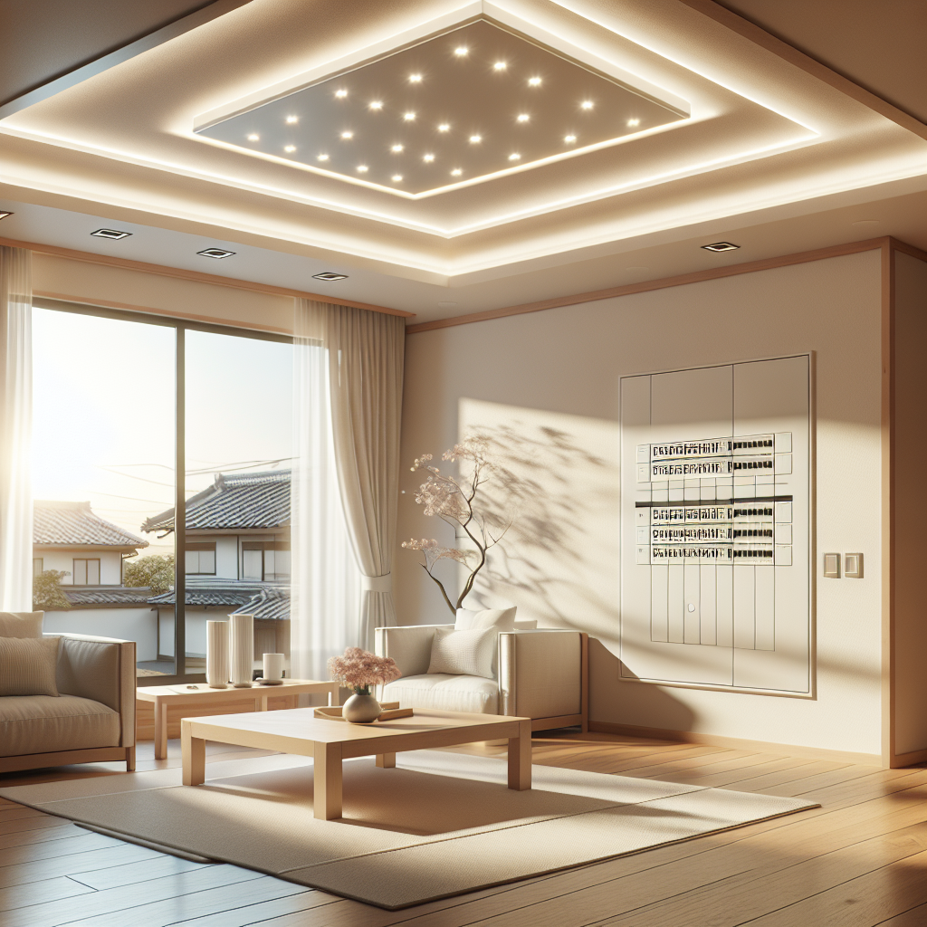 LED化した住宅リビング